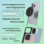 Chargeur sans fil magnétique MagSafe 15W Max pour iPhone 15/14/13 / AirPods Pro, sans adaptateur